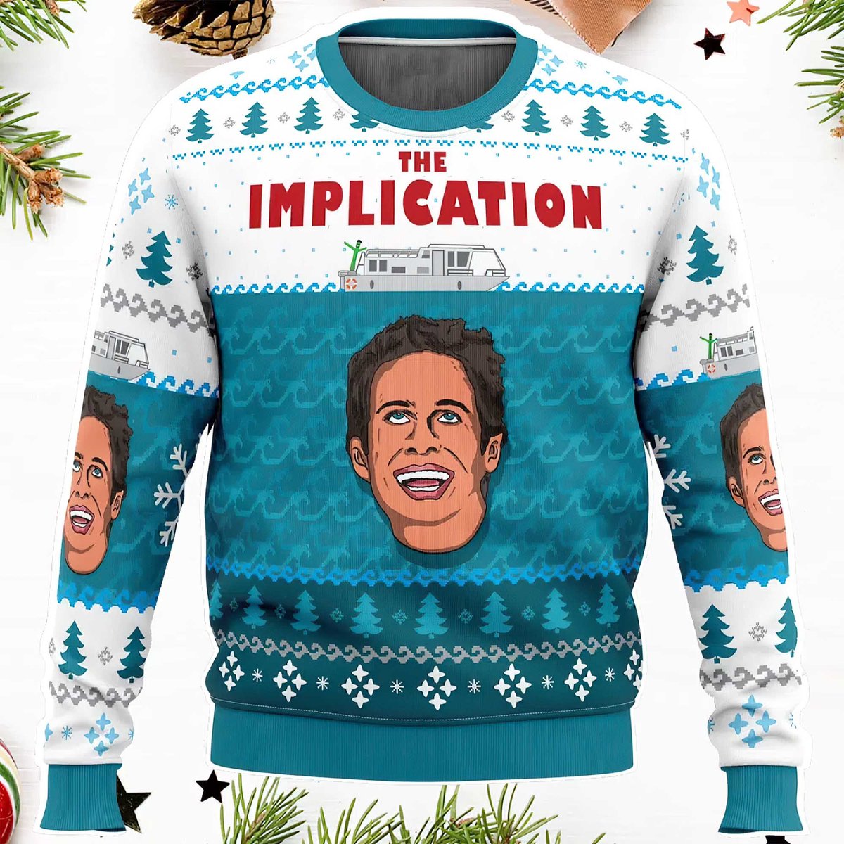 The Implication Pop Culture Ugly Christmas Sweater