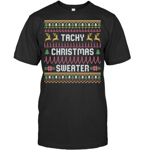 Funny Tachy Christmas Sweater Medical Cardiac Icu Nurse Ugly Sweatshirt