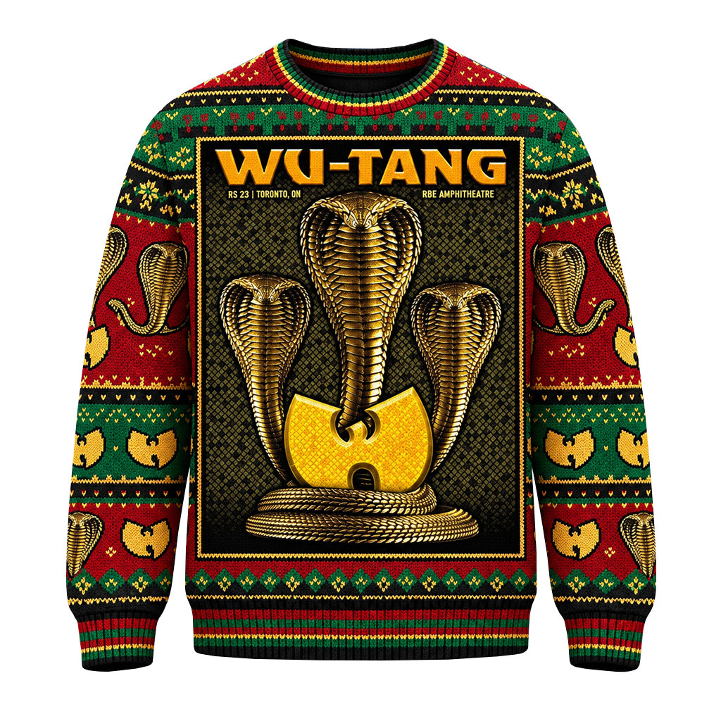 Wu Tang Clan The Final Chamber Tour 2026 Toronto Show Christmas Ugly Sweater