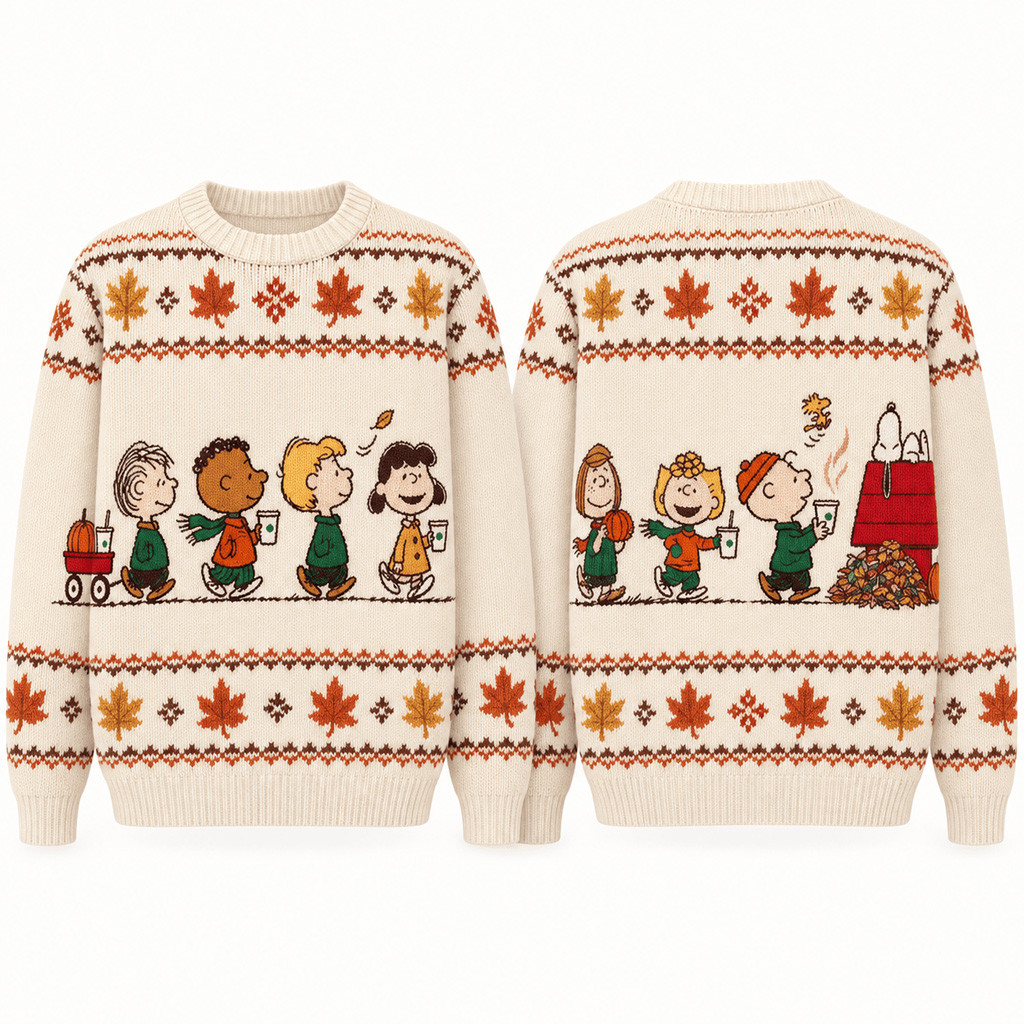 Peanuts Snoopy Autumn 2026 Ugly Christmas Sweater for Peanuts Fans