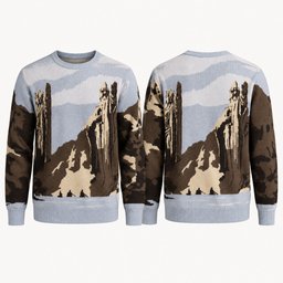 The Lord of The Rings Gates of Argonath Scenic Sweater