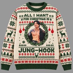 All I Want For Christmas Is Jung-Kook Ugly Sweater For Kpop Fans