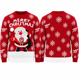 Arsenal Santa Clause Jumper Christmas 2026 Red Ugly Sweater