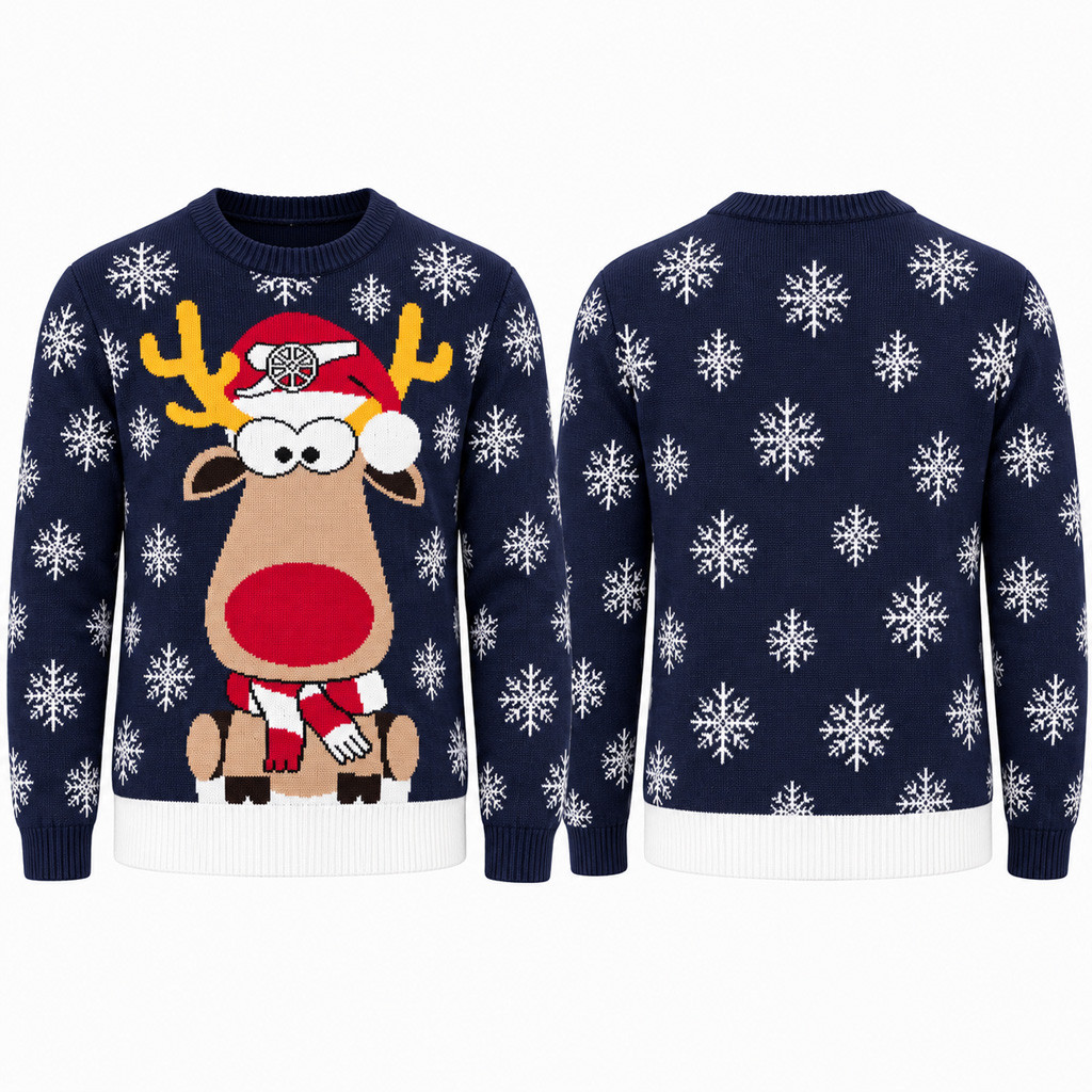 Arsenal Reindeer Jumper Christmas 2026 Ugly Sweater