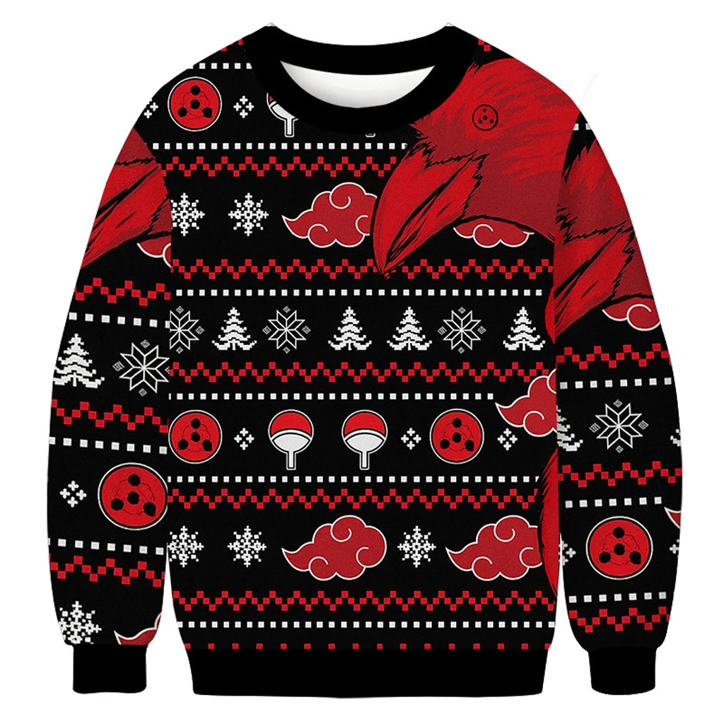 Akatsuki Itachi Symbolic Crows Christmas Ugly Sweater