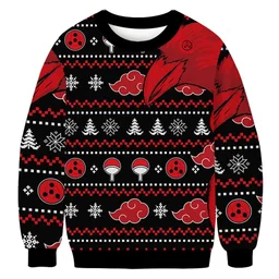 Akatsuki Itachi Symbolic Crows Christmas Ugly Sweater