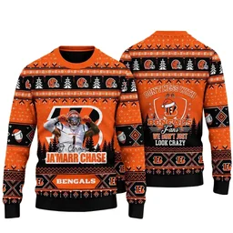 Cincinnati Bengals Dont Mess With Bengals 2026 Orange Ugly Christmas Sweater