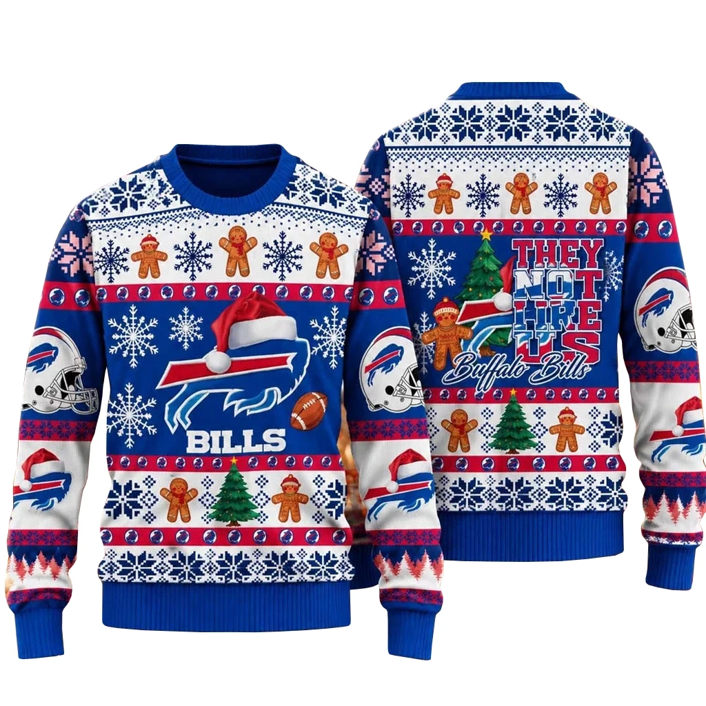 Buffalo Bills They Not Like Us Ugly Christmas Sweater