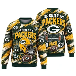 Green Bay Packers 2026 Go Pack Go Ugly Christmas Sweater