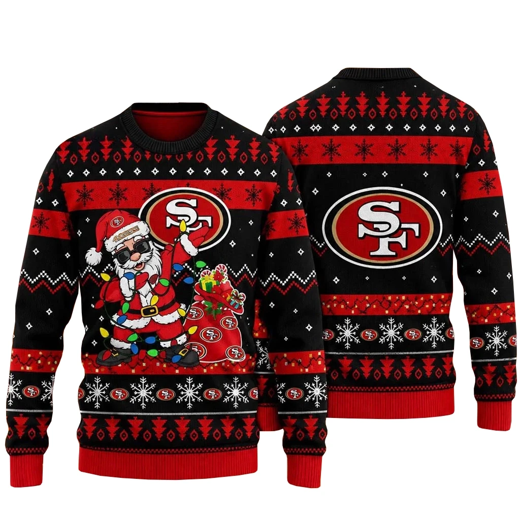 San Francisco 49ers Santa Claus Ugly Christmas Sweater