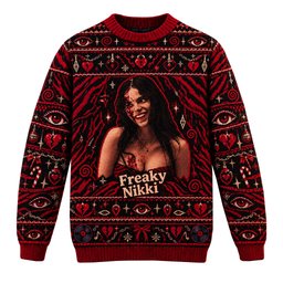 Obsession Movie 2026 Freaky Nikki Christmas Ugly Sweater