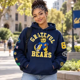 California Golden Bears x Grateful Dead 2026 Navy Hoodie