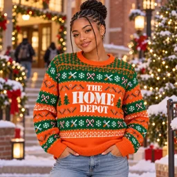 Home Depot 2026 Ugly Christmas Sweater for Home Depot Fans