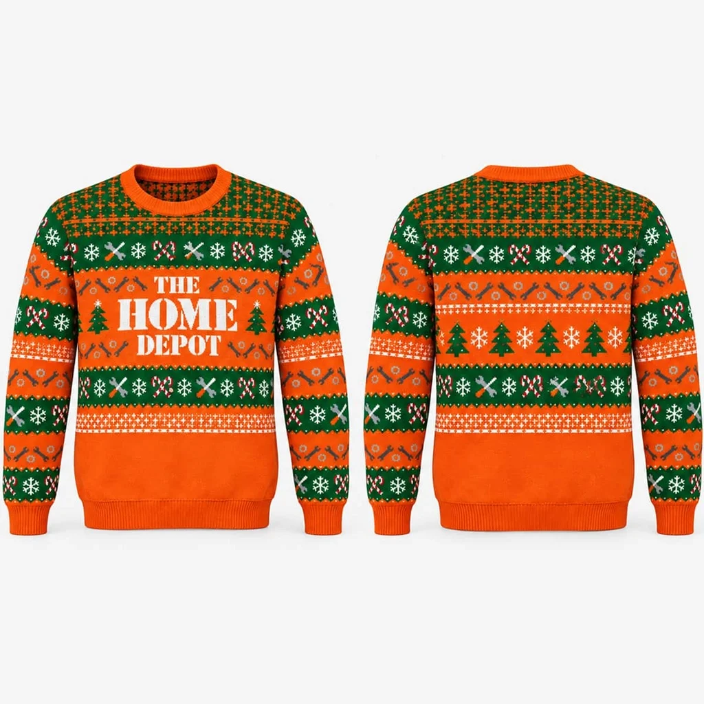 Home Depot 2026 Ugly Christmas Sweater for Home Depot Fans