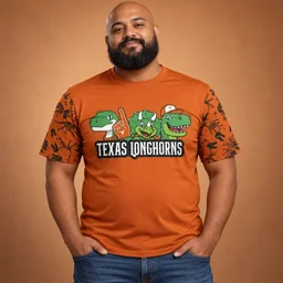 Texas Longhorns x Dinosaur 2026 Burnt Orange Shirt