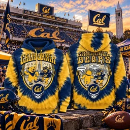 California Golden Bears x Grateful Dead Night 2026 Tie-dye Hoodie
