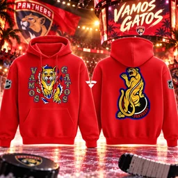 Florida Panthers 2026 The New Vamos Gatos Red Hoodie