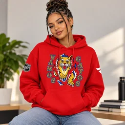 Florida Panthers 2026 The New Vamos Gatos Red Hoodie