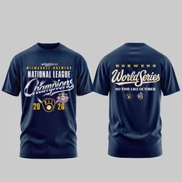 Milwaukee Brewers National League Champions 2026 Graphic Shirt for Baseball Fans