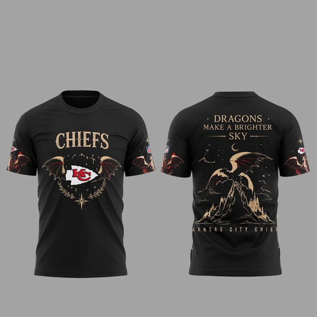 Kansas City Chiefs x Fourth Wing Night 2026 Dragons Make A Brighter Sky Shirt