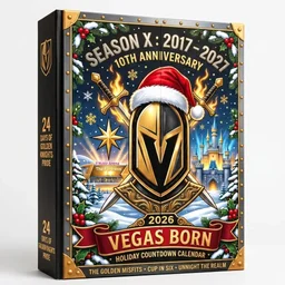 Vegas Golden Knights 10th Anniversary Vegas Born Advent Calendar