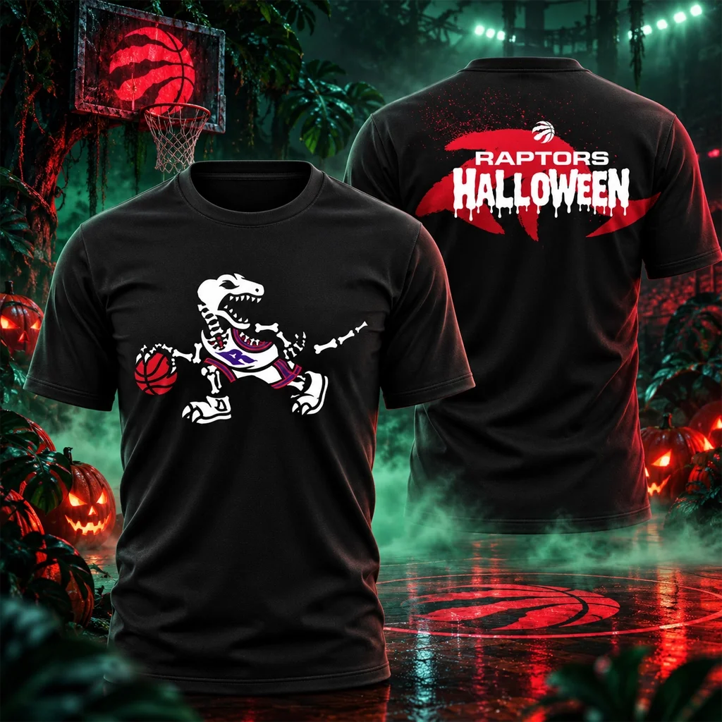 Toronto Raptors Halloween Night 2026 Black T-Shirt