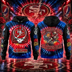 San Francisco 49ers x Grateful Dead Skeletons 2026 Hoodie