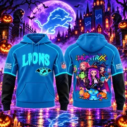 Detroit Lions x K-Pop Demon Hunters Halloween Night 2026 Hoodie
