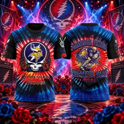 Minnesota Vikings x Grateful Dead Skeletons 2026 Shirt