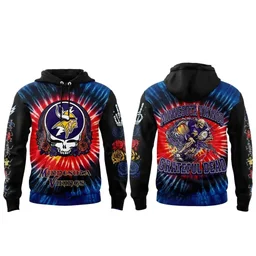 Minnesota Vikings x Grateful Dead Skeletons 2026 Hoodie