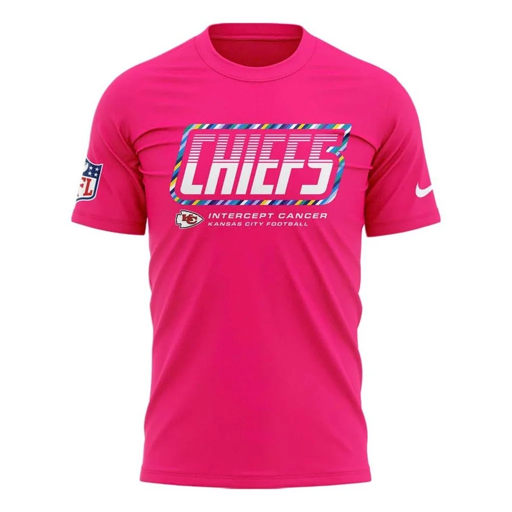 Kansas City Chiefs 2026 Crucial Catch Sideline Standard Issue Pink Shirt
