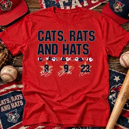 Florida Panthers Hockey Cats & Rats & Hats Graphic Shirt for Hockey Fans
