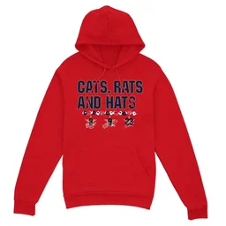 Florida Panthers Hockey Cats & Rats & Hats Graphic Hoodie for Hockey Fans