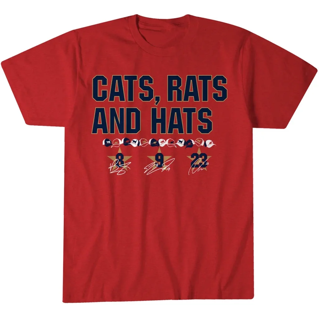 Florida Panthers Hockey Cats & Rats & Hats Graphic Shirt for Hockey Fans