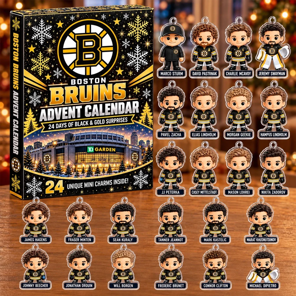 Boston Bruins 24 Days of Black and Gold 2026 Advent Calendar for Hockey Fans