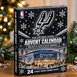 San Antonio Spurs Collectible Advent Calendar 2026 24 Days Of Silver And Black Surprises