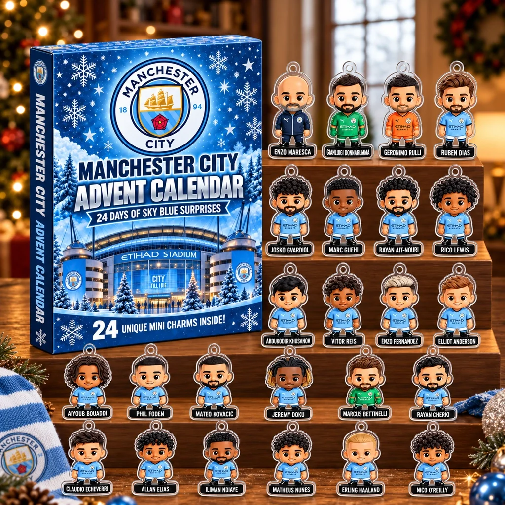 Manchester City Coach And Players Advent Calendar