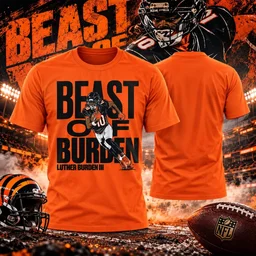 Chicago Bears Luther Burden III Beast Of Burden Graphic Shirt for Football Fans