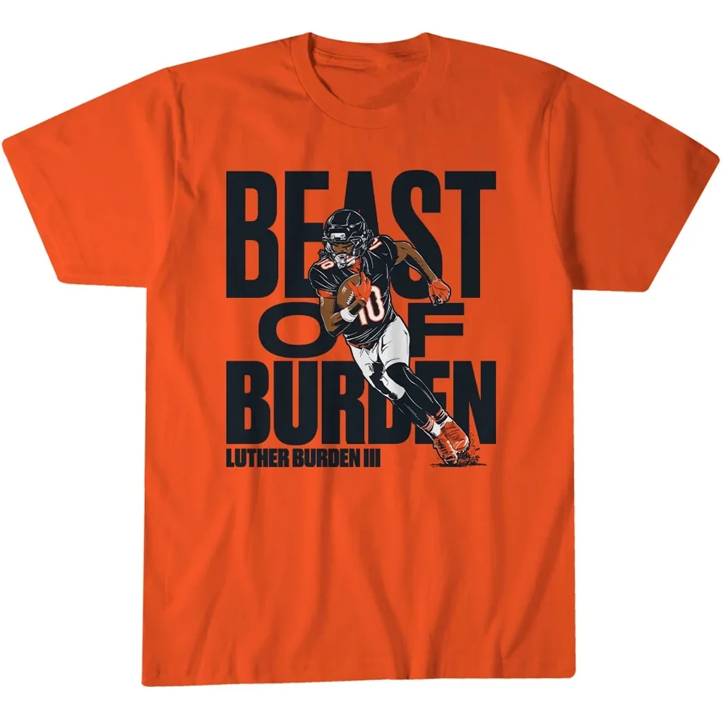 Chicago Bears Luther Burden III Beast Of Burden Graphic Shirt for Football Fans