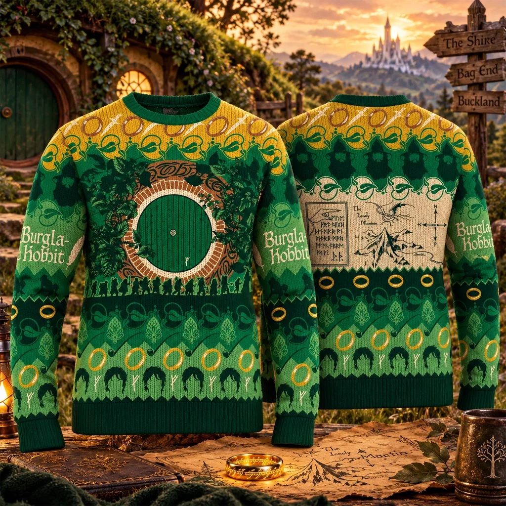 The Lord of the Rings The Shire Ugly Christmas Sweater
