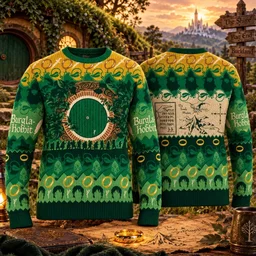 The Lord of the Rings The Shire Ugly Christmas Sweater
