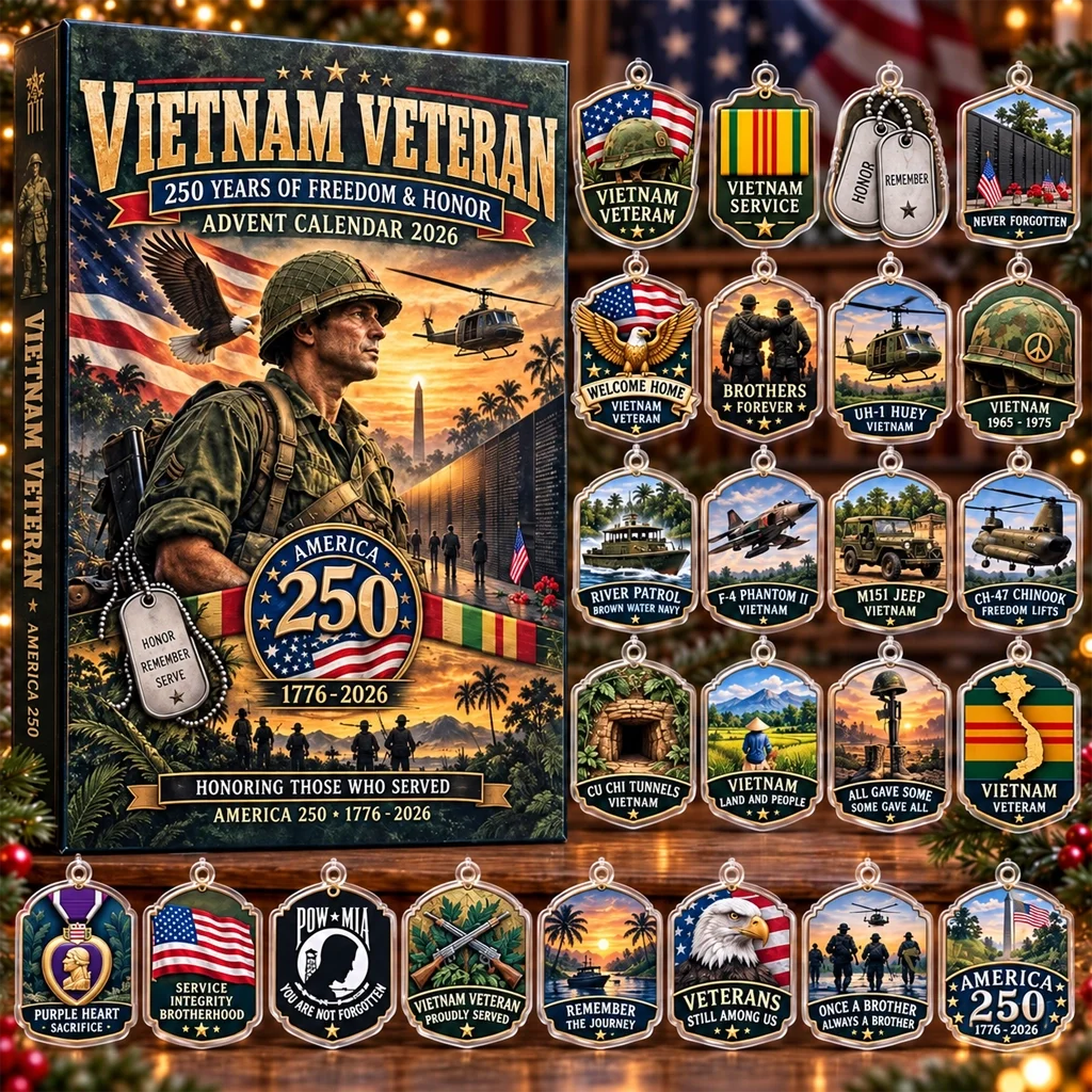 Vietnam Veteran 250 Years of Freedom And Honor Advent Calendar