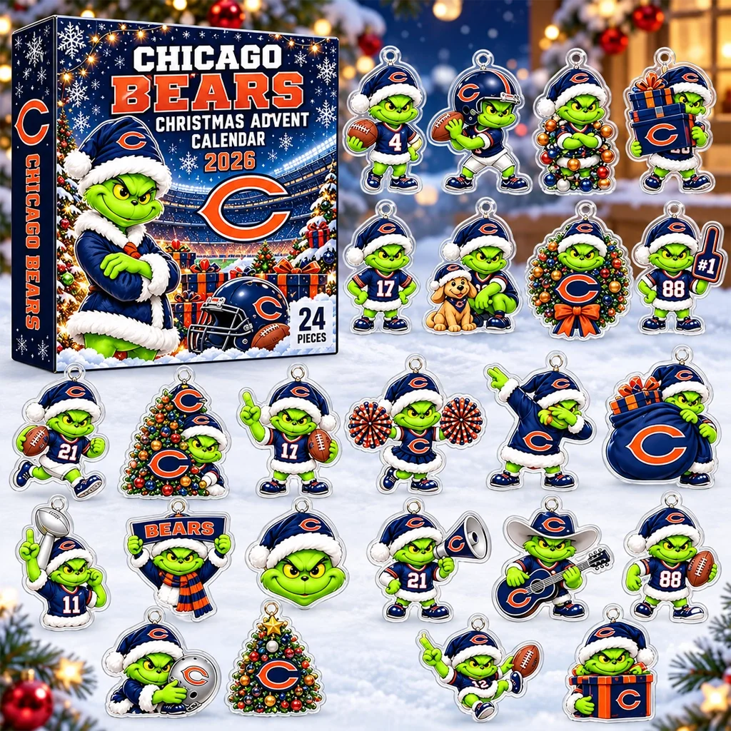 Chicago Bears x Grinch Christmas 2026 Advent Calendar