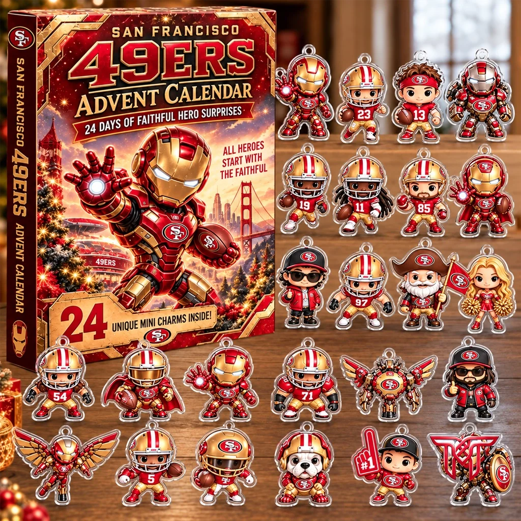 San Francisco 49ers x Iron Man Advent Calendar for Football and Iron Man Fans
