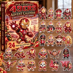 San Francisco 49ers x Iron Man Advent Calendar for Football and Iron Man Fans