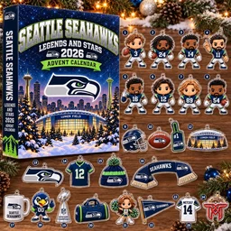 Seattle Seahawks Legends And Stars 2026 Advent Calendar for Football Fans