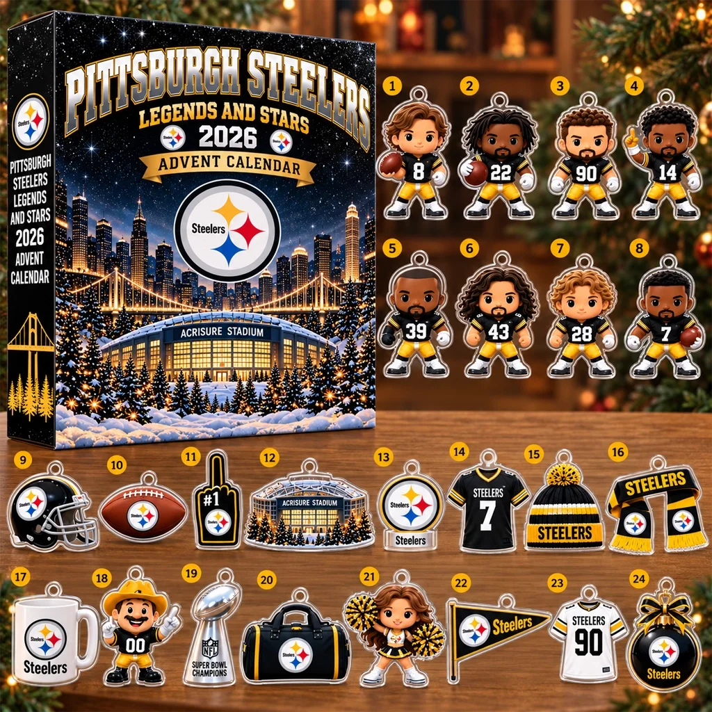 Pittsburgh Steelers Legends And Stars 2026 Advent Calendar for Football Fans