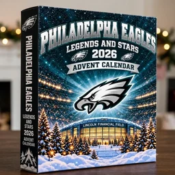 Philadelphia Eagles Legends And Stars 2026 Advent Calendar for Football Fans