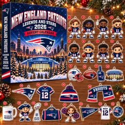 New England Patriots Legends And Stars 2026 Advent Calendar for Football Fans