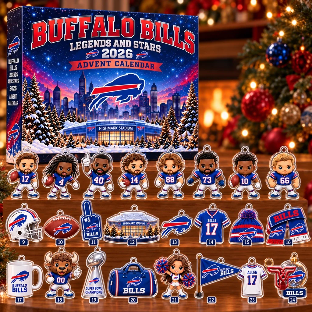 Buffalo Bills Legends And Stars 2026 Advent Calendar for Football Fans